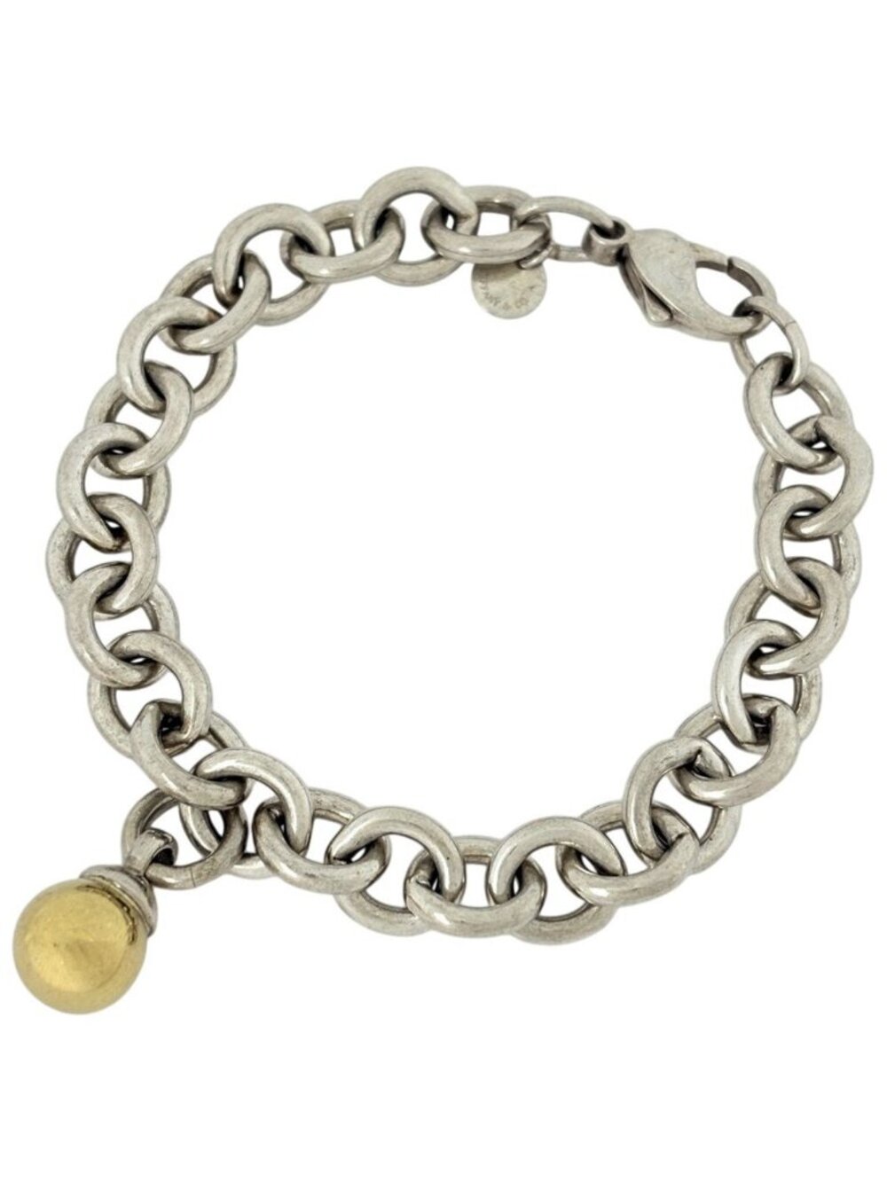 Tiffany & Co HardWear D'ancre Ball Chain Bracelet 925 Sterling Silver